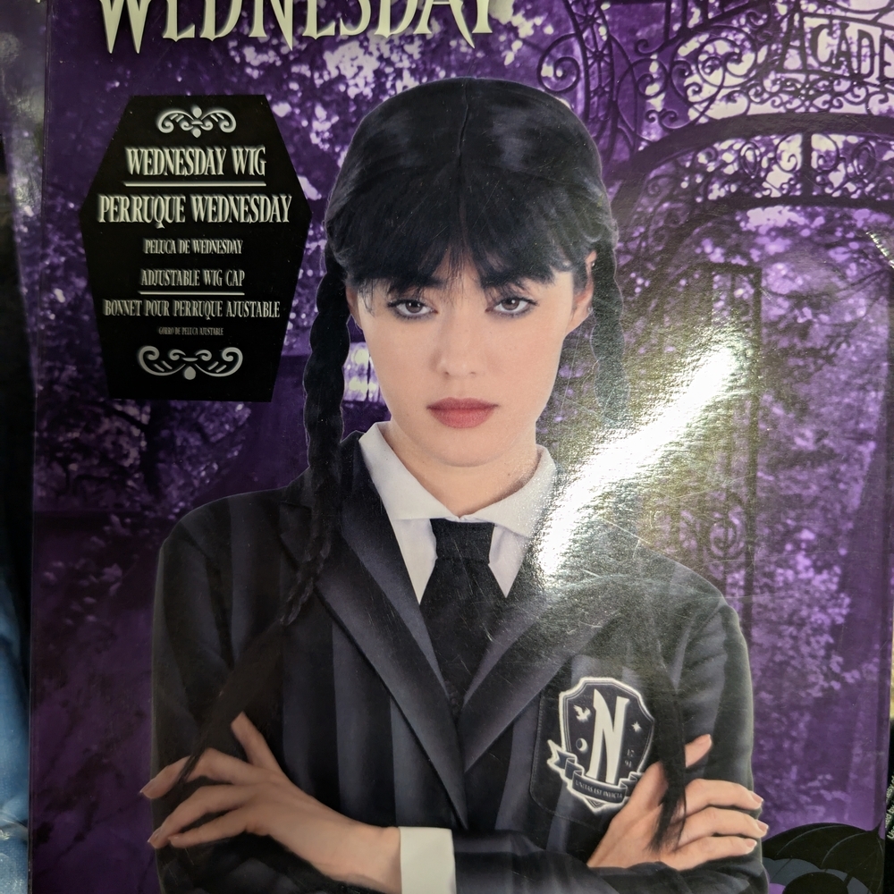 Wednesday Addams Black wig